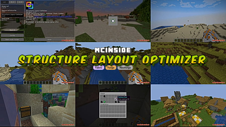 Structure Layout Optimizer Mod for Minecraft