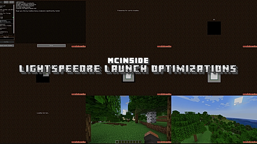 LightSpeedRe Launch Optimizations Mod for Minecraft
