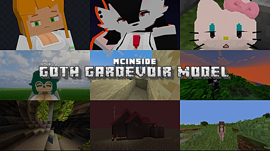 Goth Gardevoir Model Mod for Minecraft