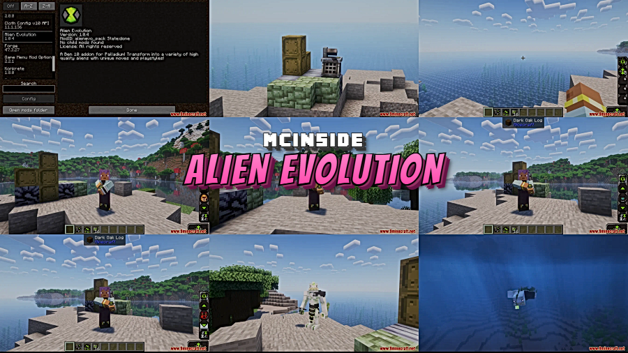 Alien Evolution Mod for Minecraft
