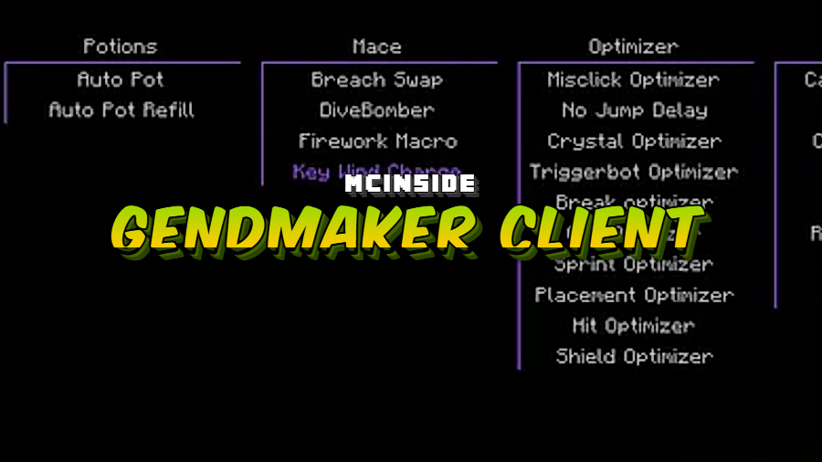 GendMaker Client Mod for Minecraft