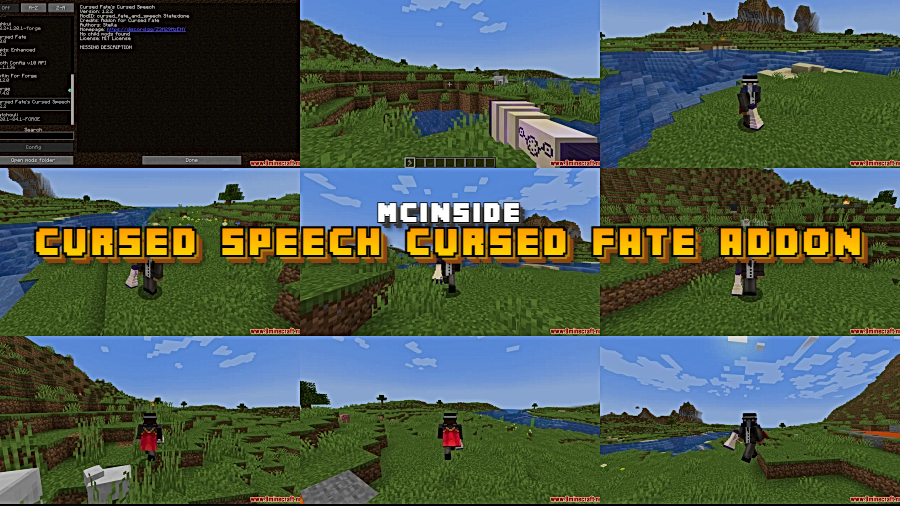 Cursed Speech Cursed Fate Addon Mod for Minecraft