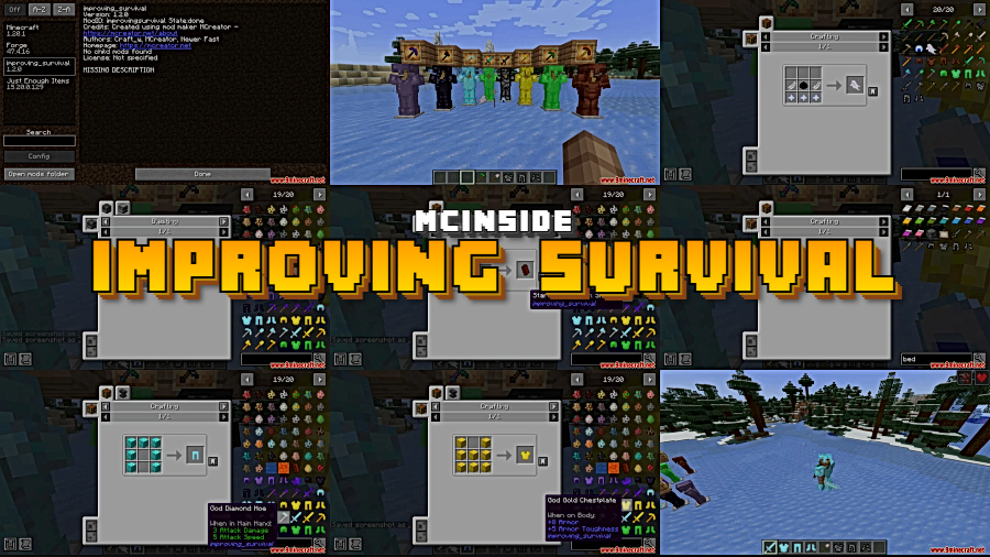 Improving Survival Mod for Minecraft