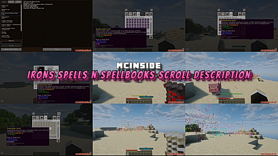 Irons Spells N Spellbooks Scroll Description Mod for Minecraft