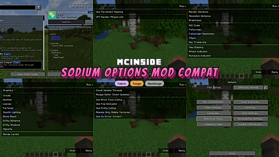 Sodium Options Mod Compat Mod for Minecraft