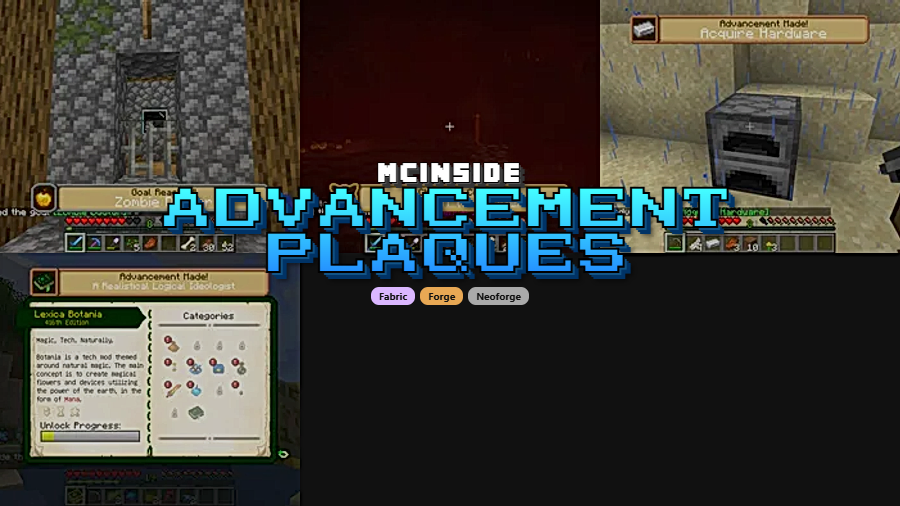 Advancement Plaques Mod (1.21.4) - Featured Image