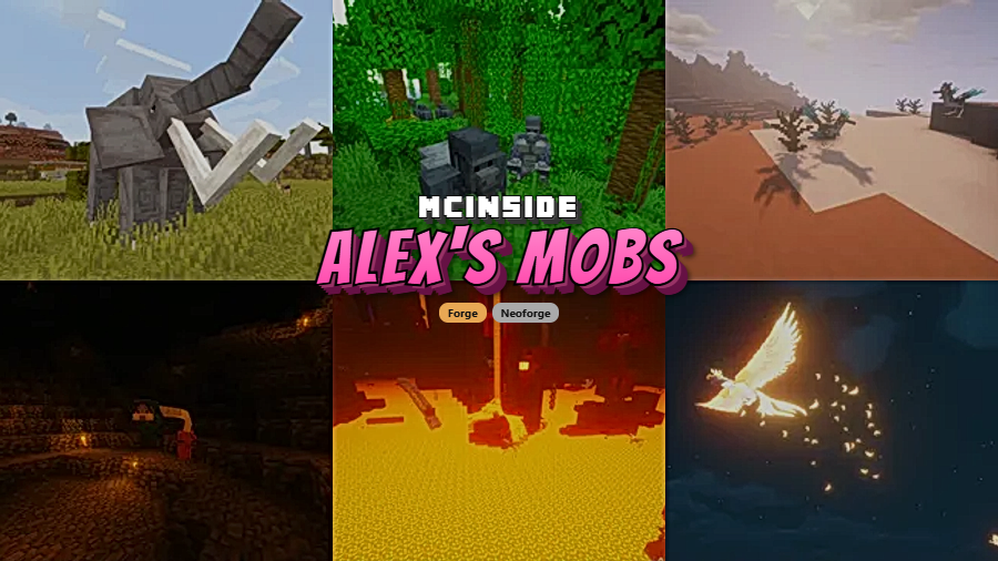 Alex's Mobs Mod (1.20.1) - Featured Image