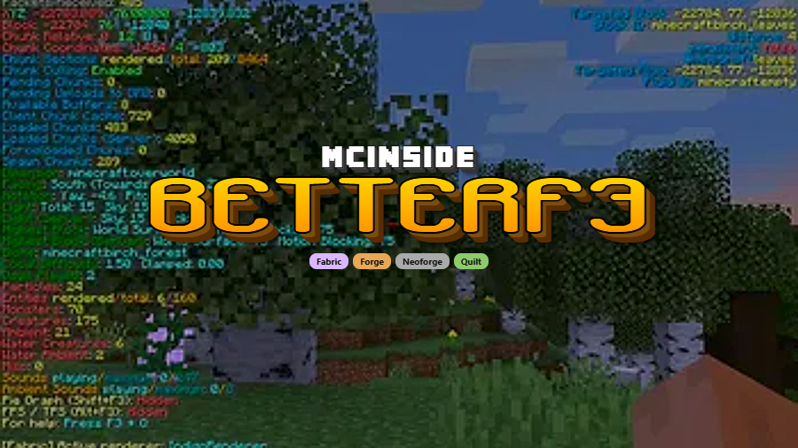 BetterF3 Mod (1.21.11) - Featured Image