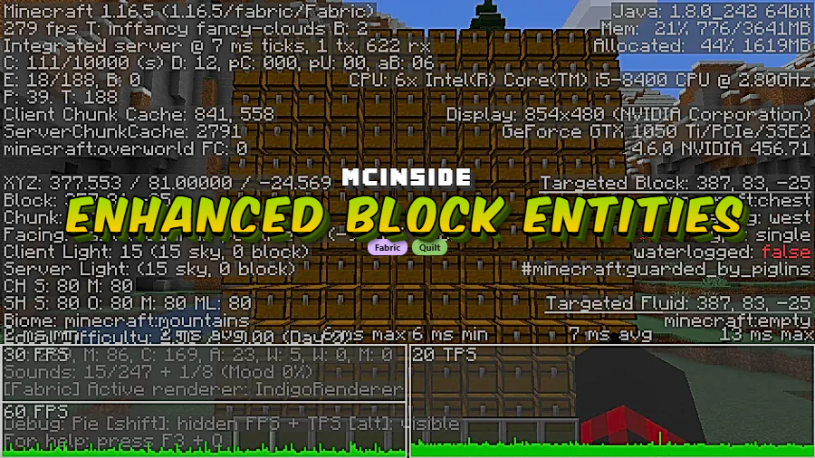 Enhanced Block Entities Mod (1.21.4) - Featured Image