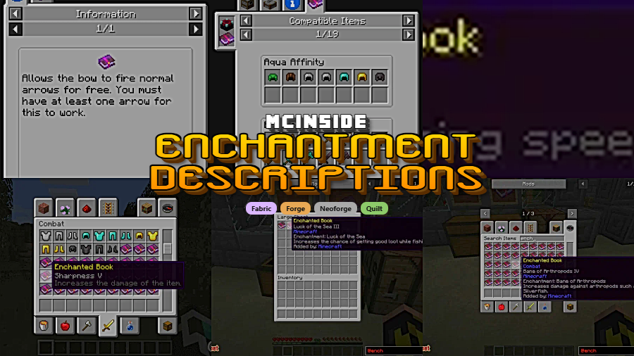Enchantment Descriptions Mod (1.21.11) - Featured Image