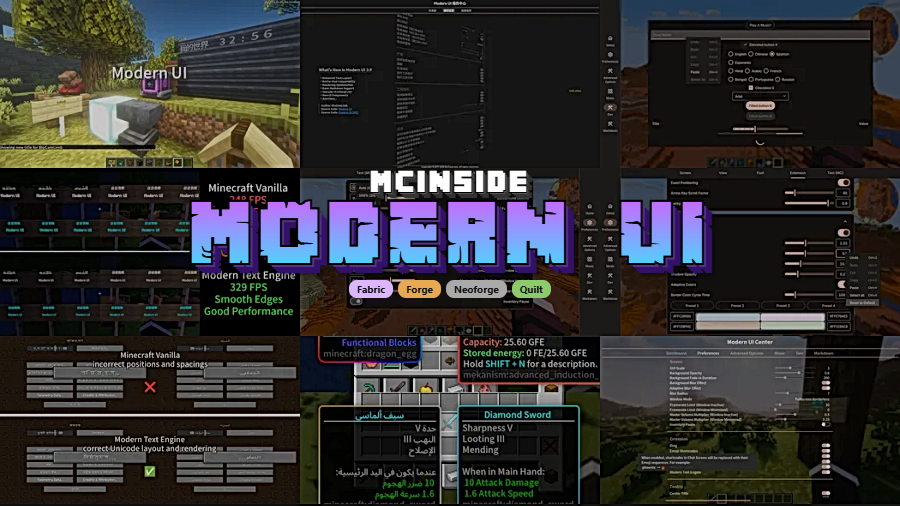 Modern UI Mod (1.21.8) - Featured Image