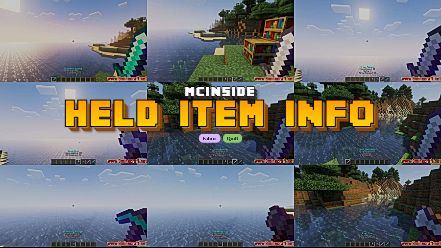 Held Item Info Mod for Minecraft