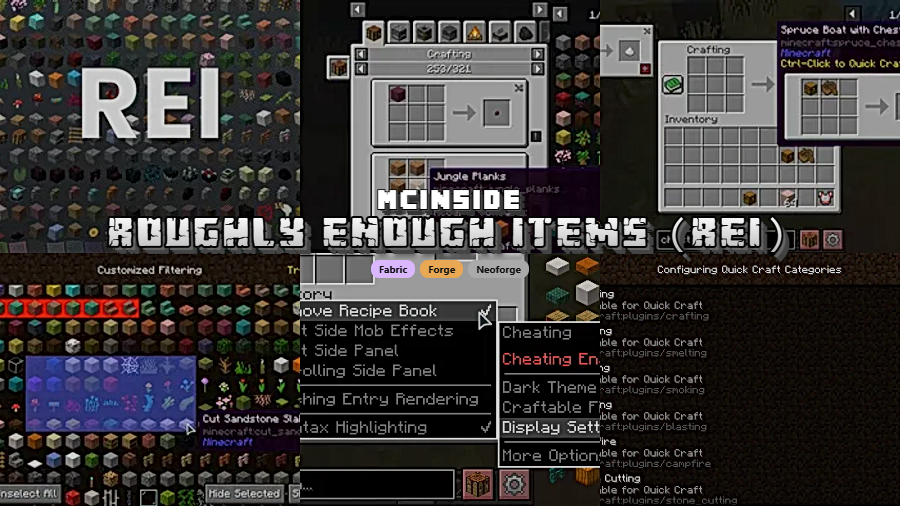 Roughly Enough Items (REI) Mod (1.21.11) - Featured Image