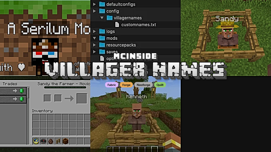 Villager Names Mod (26.1) - thumbnail