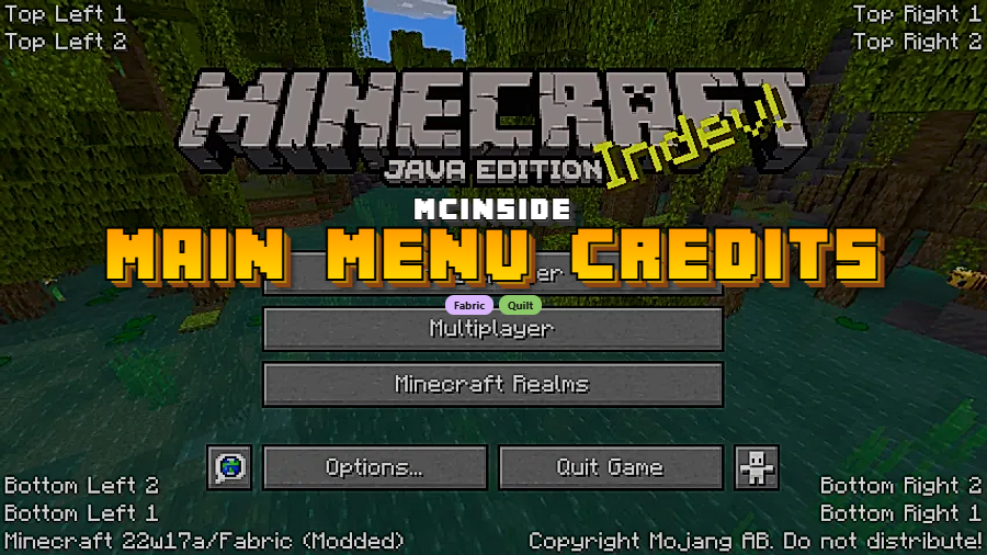 Main Menu Credits Mod (26.1) - Featured Image
