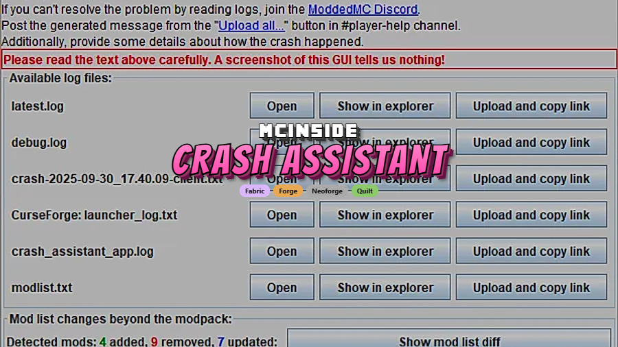 Crash Assistant Mod (26.1-snapshot-11) - thumbnail