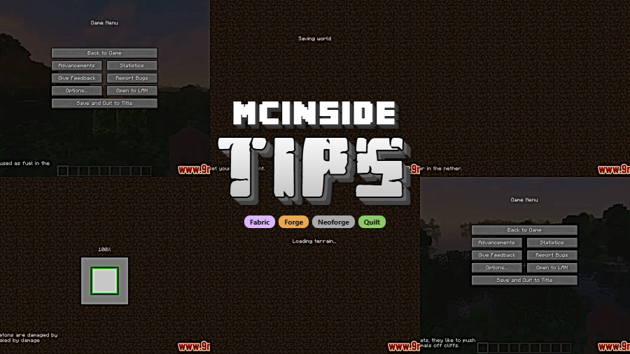 Tips Mod for Minecraft