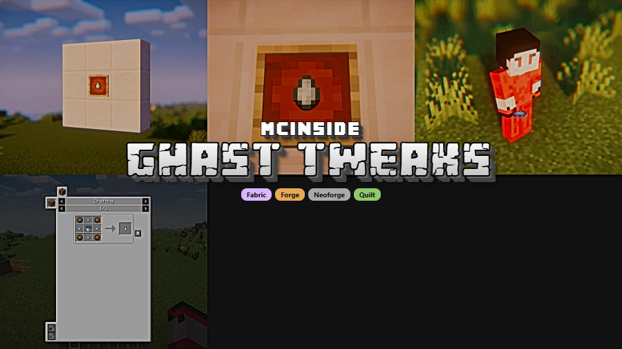 Ghast Tweaks Mod for Minecraft