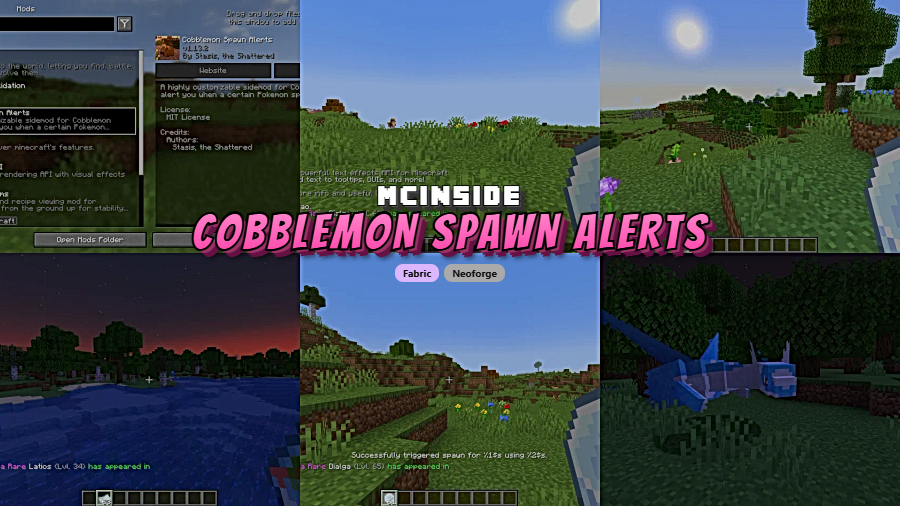 Cobblemon Spawn Alerts Mod for Minecraft