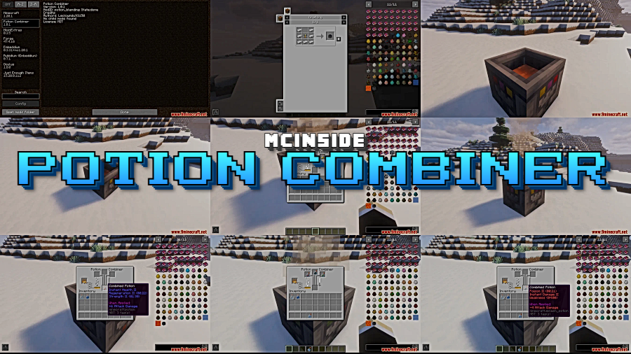 Potion Combiner Mod for Minecraft
