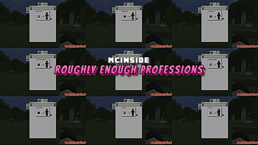 Roughly Enough Professions Mod for Minecraft