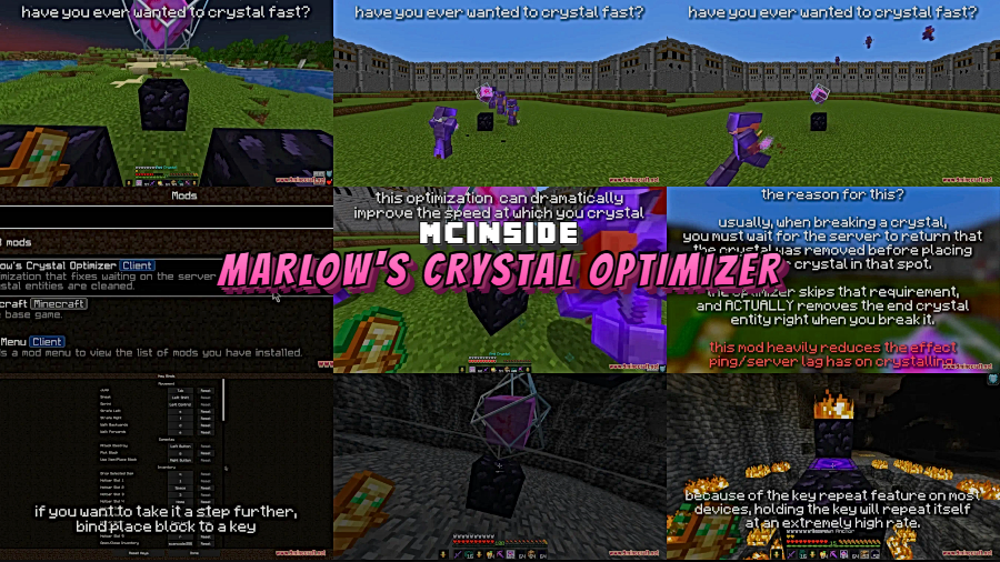Marlow's Crystal Optimizer Mod for Minecraft