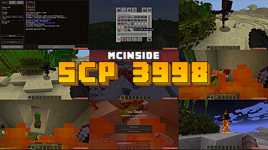SCP 3998 Mod for Minecraft