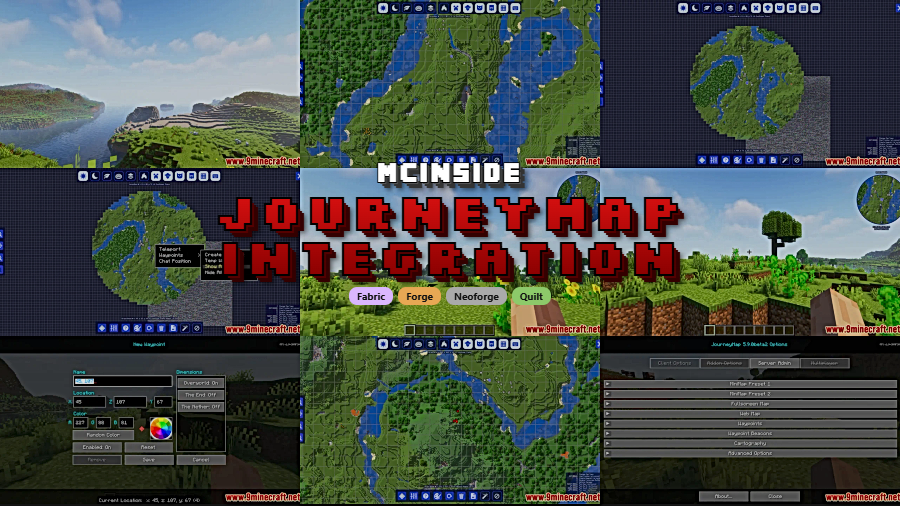 JourneyMap Integration Mod for Minecraft