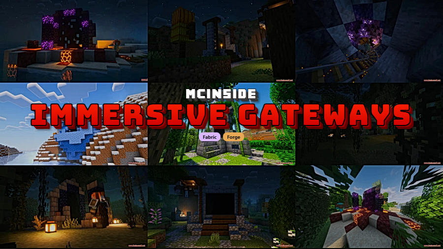 Immersive Gateways Mod for Minecraft