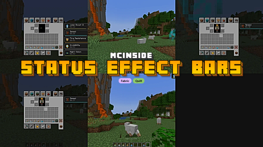 Status Effect Bars Mod for Minecraft