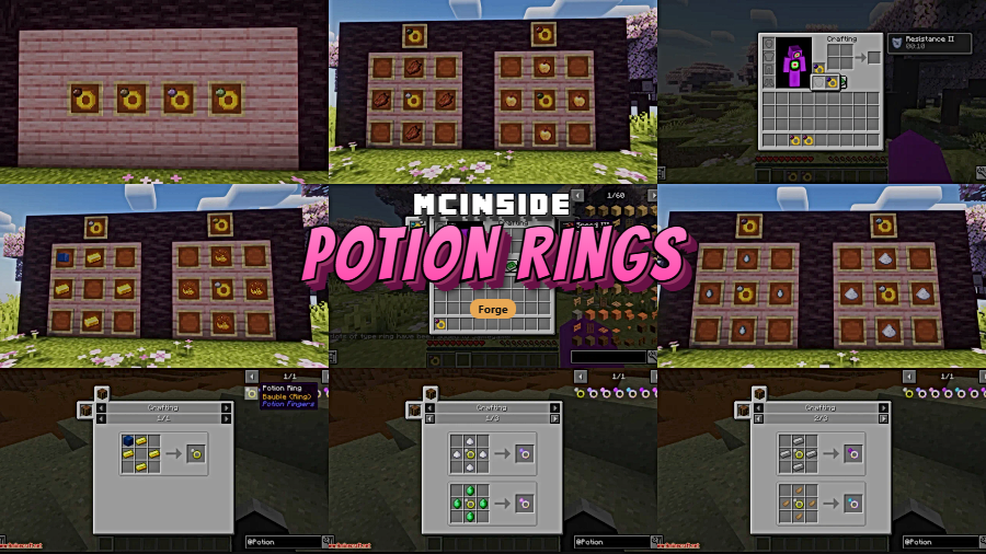 Potion Rings Mod for Minecraft