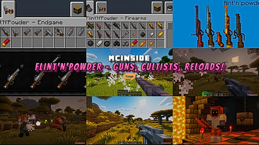 Flint'N'Powder - Guns, Cultists, Reloads! Mod for Minecraft