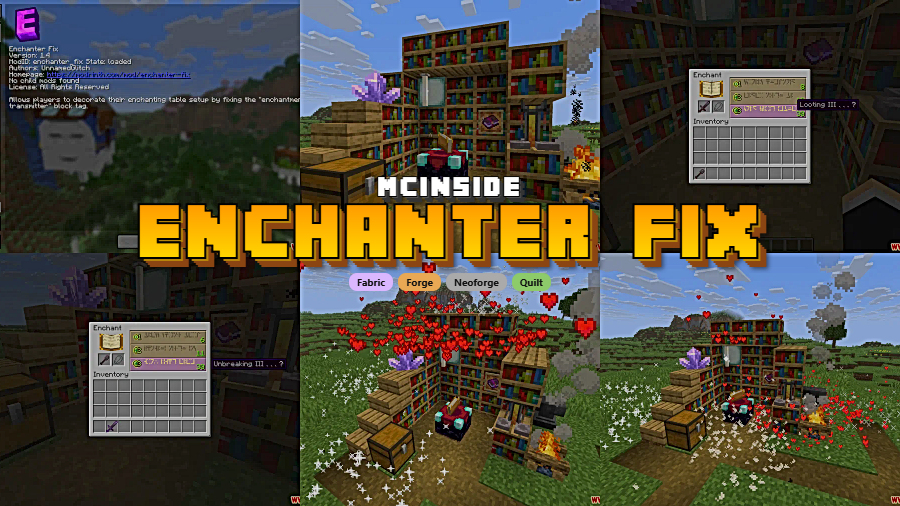 Enchanter Fix Mod for Minecraft