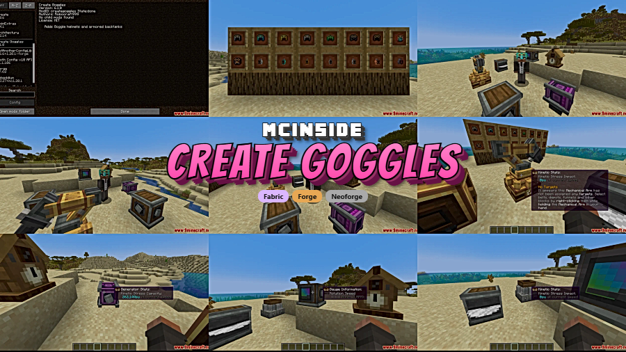 Create Goggles Mod for Minecraft