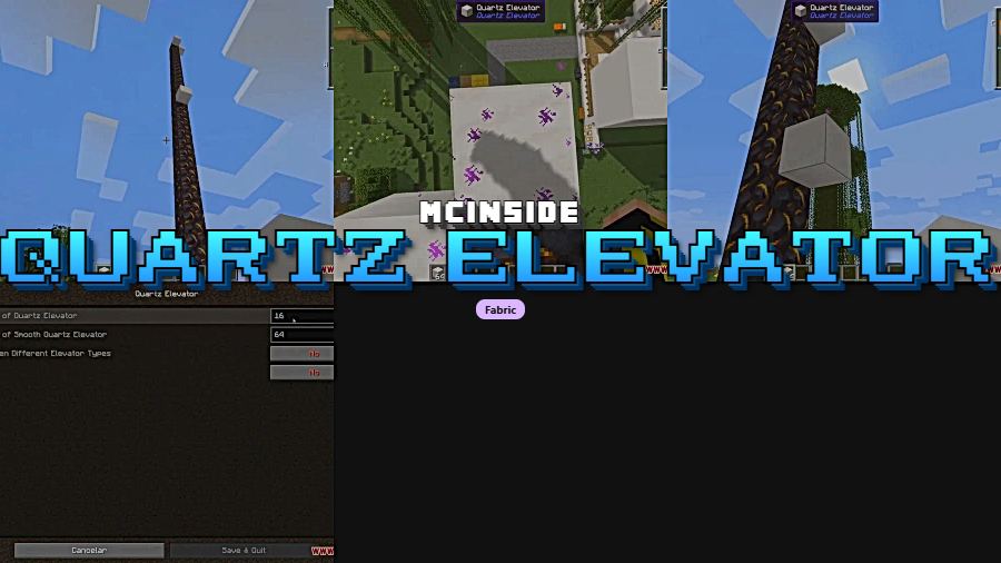 Quartz Elevator Mod for Minecraft