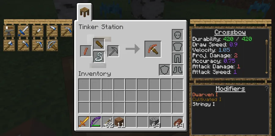 Tinkers' Construct Mod (1.20.1, 1.19.2) – Modify All the Things screenshot 3 showing mod in action
