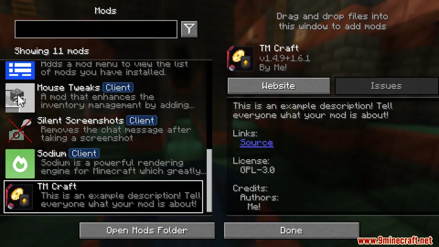 TMCraft Mod screenshot 1 showing mod in action