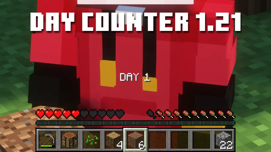 Day Counter (Original) for 1.16 - 1.21.10! Mod (1.21.10) Screenshot