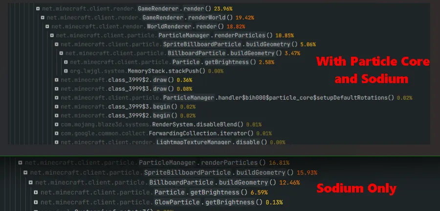 Particle Core Mod (1.21.11) Screenshot