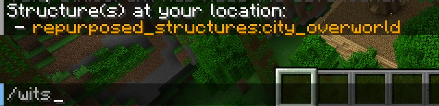 WITS (What Is This Structure?) Mod (26.1) Screenshot