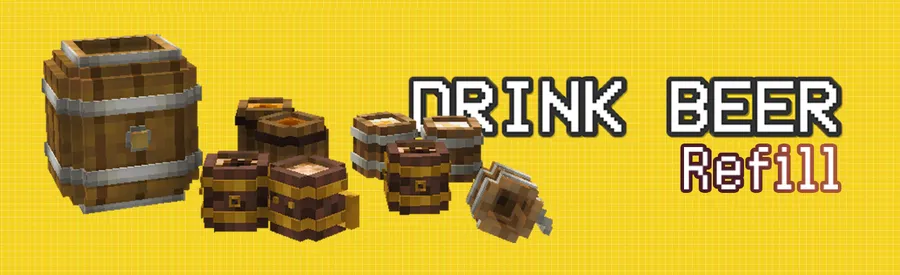Drink Beer Refill Mod (1.21.1) Screenshot