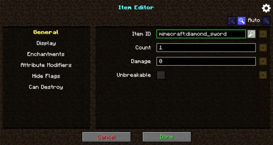 IBE Editor Mod (1.20.4) Screenshot