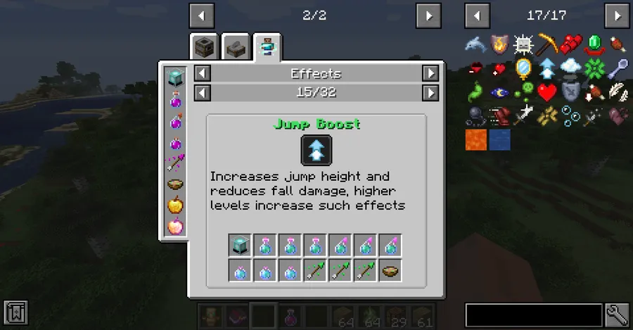 Just Enough Effect Descriptions (JEED) Mod (1.21.1) Screenshot