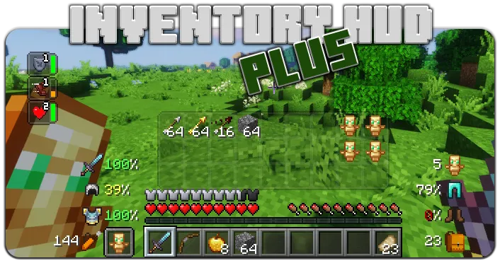 InventoryHUD+ Mod (1.21.11) Screenshot