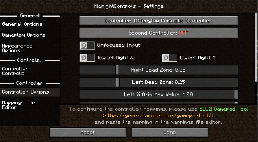 MidnightControls Mod (26.1) Screenshot