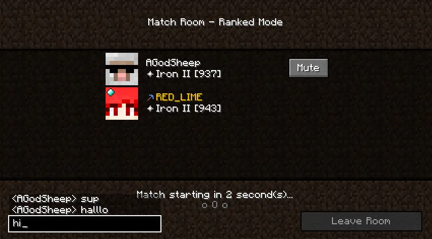 Project: MCSR Ranked Mod (1.16.1) Screenshot