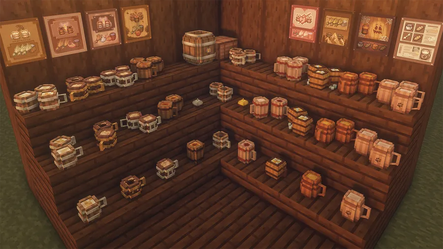 Drink Beer Refill Mod (1.21.1) Screenshot