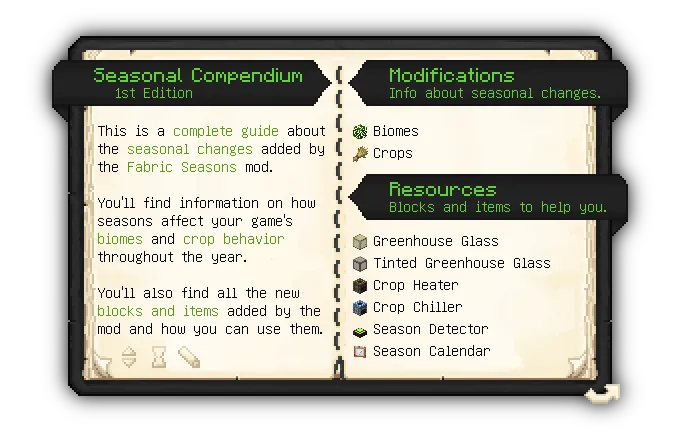 Fabric Seasons: Extras Mod (1.21.1) Screenshot