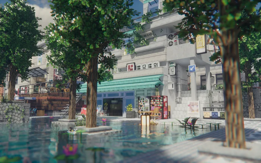 Yuushya Townscape Mod (1.21.1) Screenshot