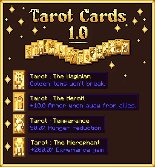 Tarot Cards Mod (1.20.4) Screenshot